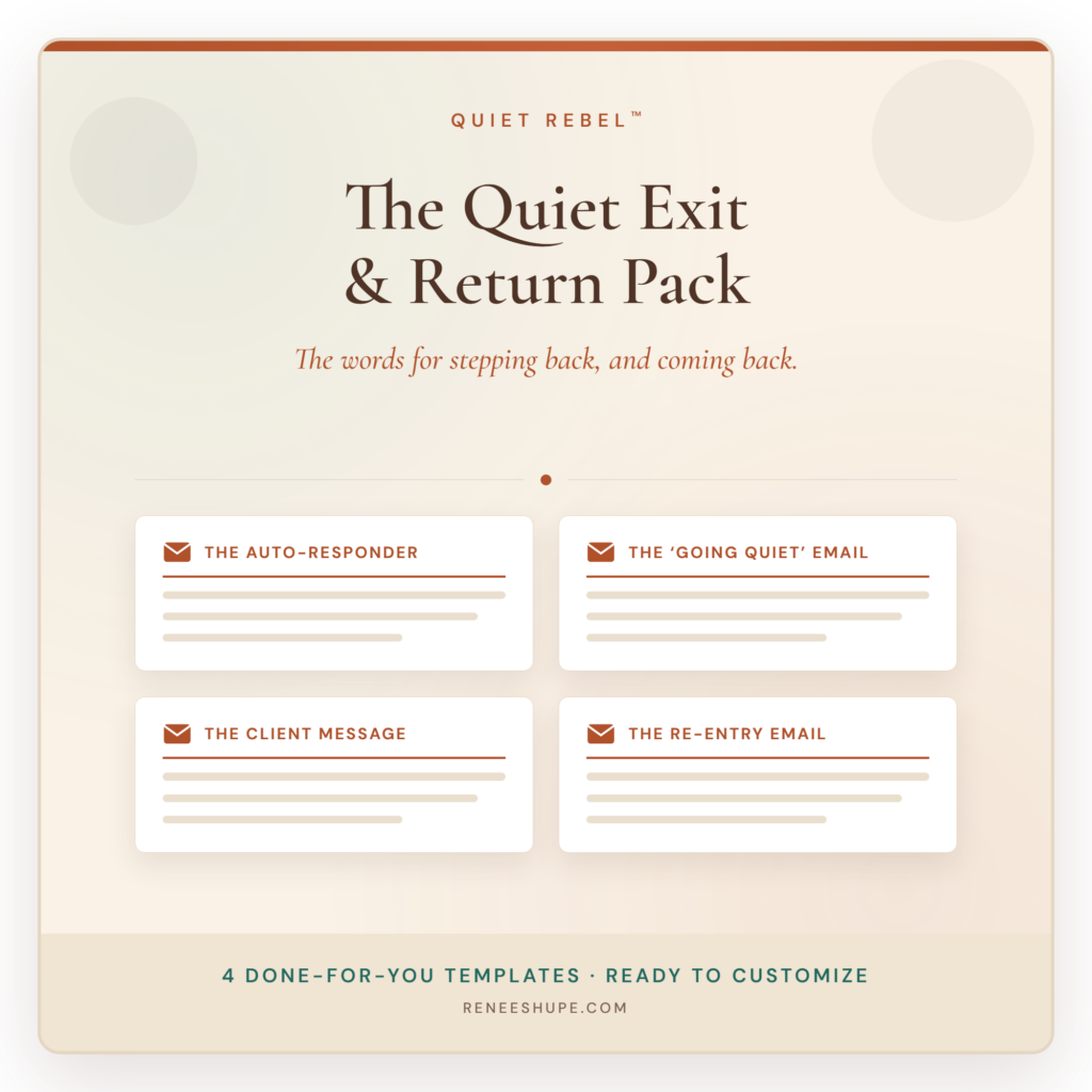 The Quiet Exit and Return Pack product cover